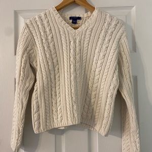 J Crew Ribbed V Neck Sweater